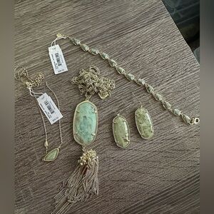 Kendra Scott Green Chrysocolla Set